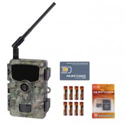 Pack piège photographique Num'axes PIE1061 camo + piles + carte SD + carte sim