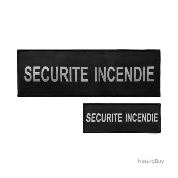 Lot de dossard et poche poitrine SECURITE INCENDIE