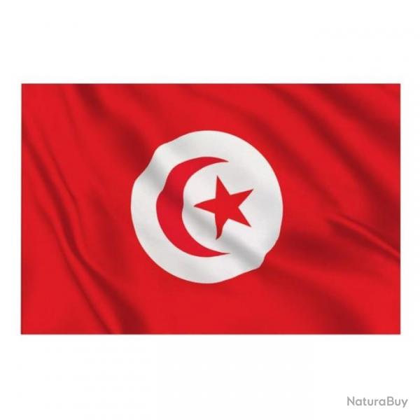 Drapeau Tunisie 1m x 1m50