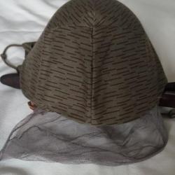 Casque model 56 et son couvre casque camouflé avec filet NVA DDR