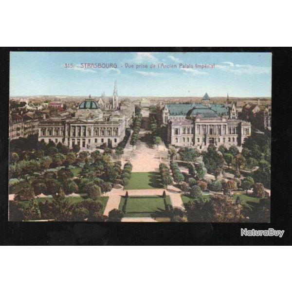 strasbourg vue prise de l'ancien palais imprial carte postale ancienne