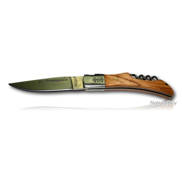 COUTEAU CAMARGUAIS N10 TIRE BOUCHON OLIVIER 10035