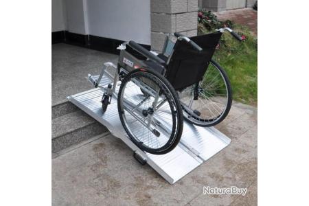 Rampe chargement aluminium capacité 270 Kg 305cm fauteuil roulant