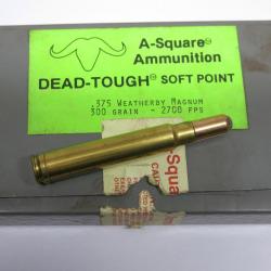 375 Weatherby A-Square  dead touch soft point