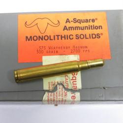 375 Weatherby A-Square  MONOLITHIC SOiLDS
