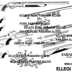 éclaté fusil FABARM ELLEGI (envoi par mail) - VENDU PAR JEPERCUTE (m1810)