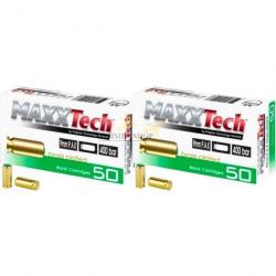 Lot 2 boîtes de 50 balles à blanc MAXXTech pour pistolet cal.9mm PAK