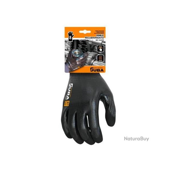 Gants de travail JUBA Polyamide / Nitrile Noir - Taille 10 - La Paire