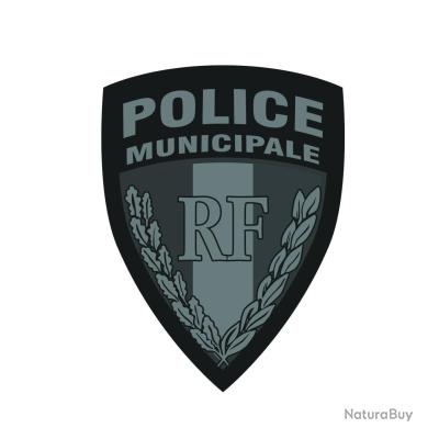 Patch PVC Polizei (Police Allemande) - Aigle Noir Tamisé - 85x65 Mm - Pour Veste Tactique, Cosplay, Airsoft