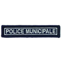 Barrette Police Municipale brodes sur velcro