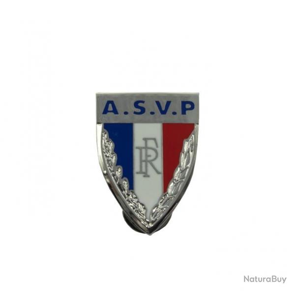 Pin's mtallique A.S.V.P. - pour calot