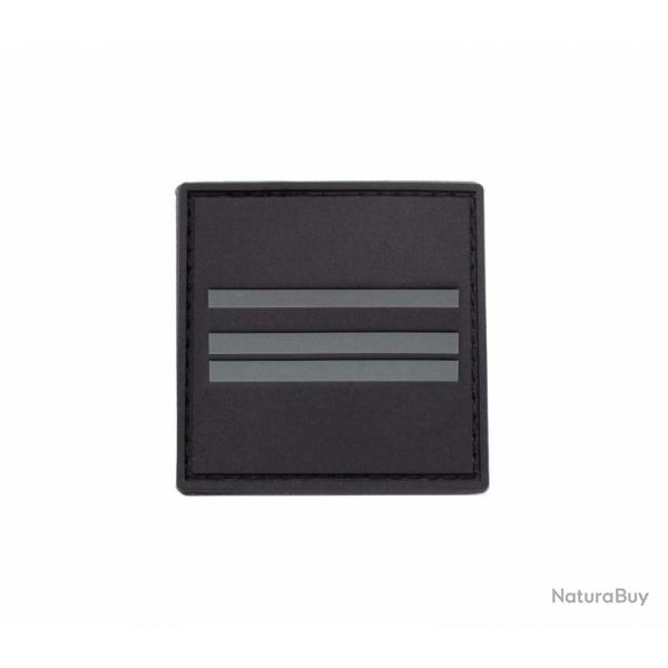 Grade velcro 5x5 basse visibilit - chef de Police