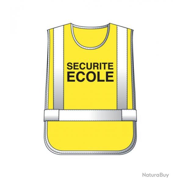 Chasuble Jaune haute visibilit scurit cole