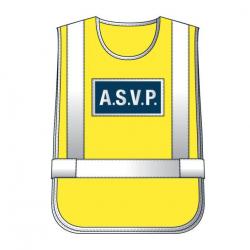 Chasuble Jaune haute visibilité A.S.V.P.