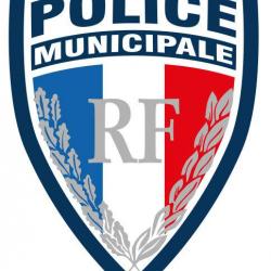 Ecusson plastifie relief Police Municipale RF GM