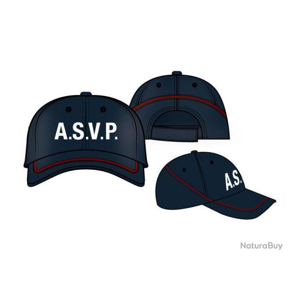 Casquette souple baseball liser Bordeaux A.S.V.P - Taille 1