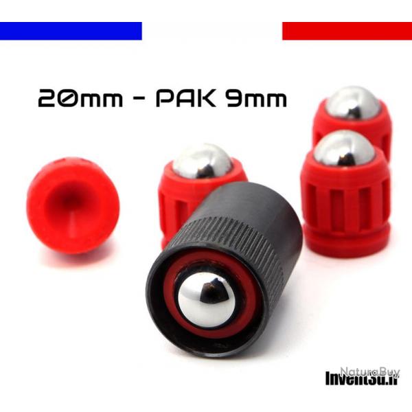 5 slugs 20mm Patriot pour PAK - Patriot - Bille 13,5mm - Rouge