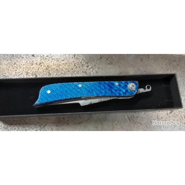 Couteau Le Fresnois Carbone bleu