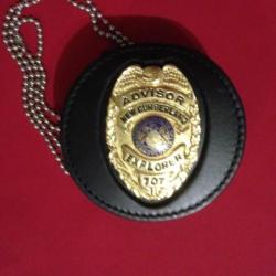 Authentique Badge USA Police Sheriff PENNSYLVANIE Plaqué OR