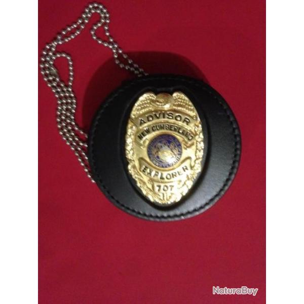 Authentique Badge USA Police Sheriff PENNSYLVANIE Plaqu OR