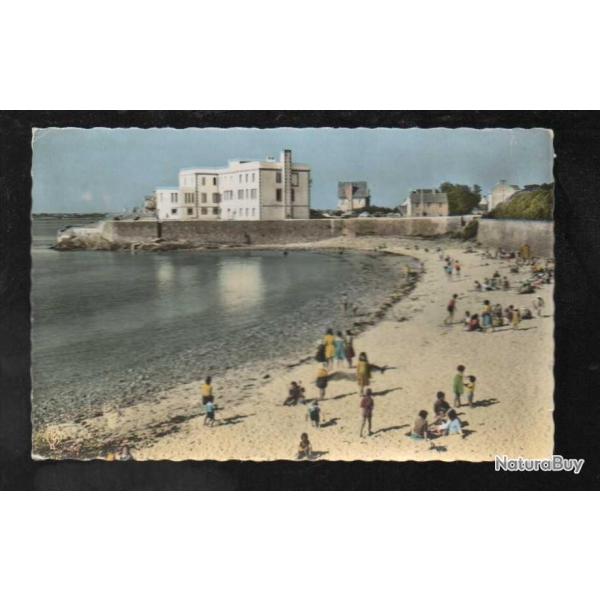 roscoff la plage saint-luc et l'institut marin carte postale