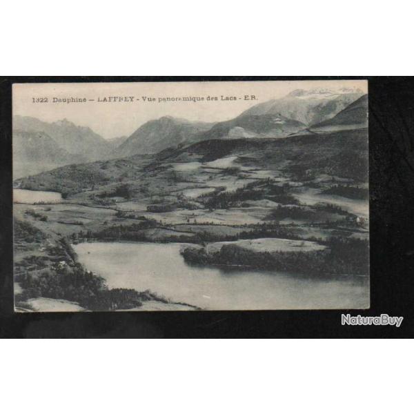 dauphin laffrey vue panoramique des lacs carte postale ancienne