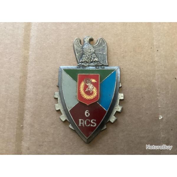 insigne mtallique du 6me Rgiment de Commandement et de Soutien (1984 - 2)