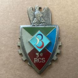 insigne métallique du 3ème Régiment de Commandement et de Soutien (1978-1991)