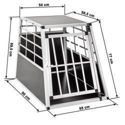 ACTI-Cage de transport pour chien simple dos droit 65x 90 x 69.5 / cage651