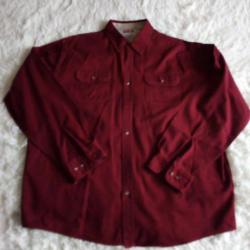 CHEMISE WRANGLER RODÉO BORDEAUX western cowboy