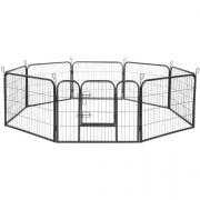 Chenil extérieur cage enclos parc animaux chien d'extérieur avec toit pour  chiens 300 x 300 x 200 cm 02_0000328