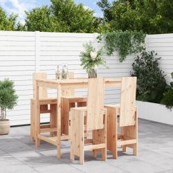 bar de jardin 5 pcs bois de pin massif