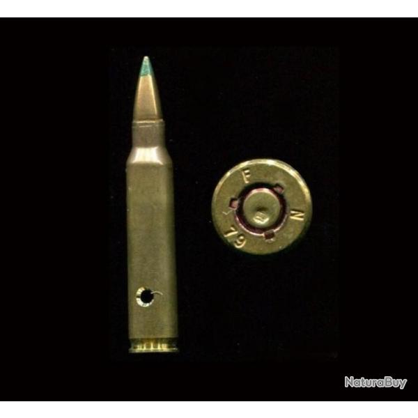 5.56 x 45 - 223 NATO - Belgique - balle SS109 - pointe verte - F N 79
