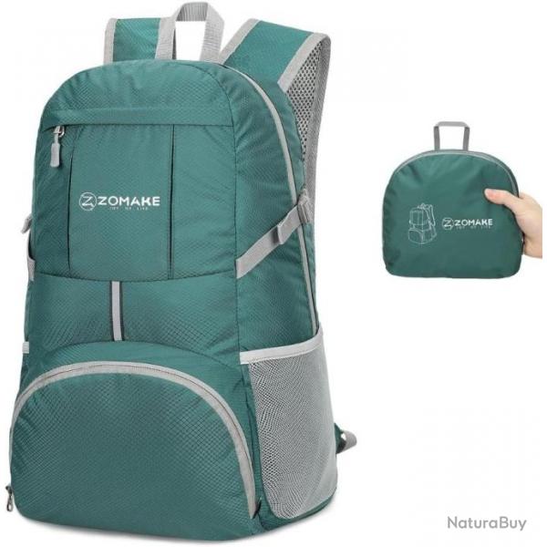 Sac  Dos Pliable Lger 35L Impermable Sports Randonne Trekking Pche Camping Escalade Vert