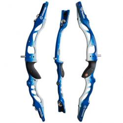 Poignée recurve Kinetic Halo RH 25" Blue-silver