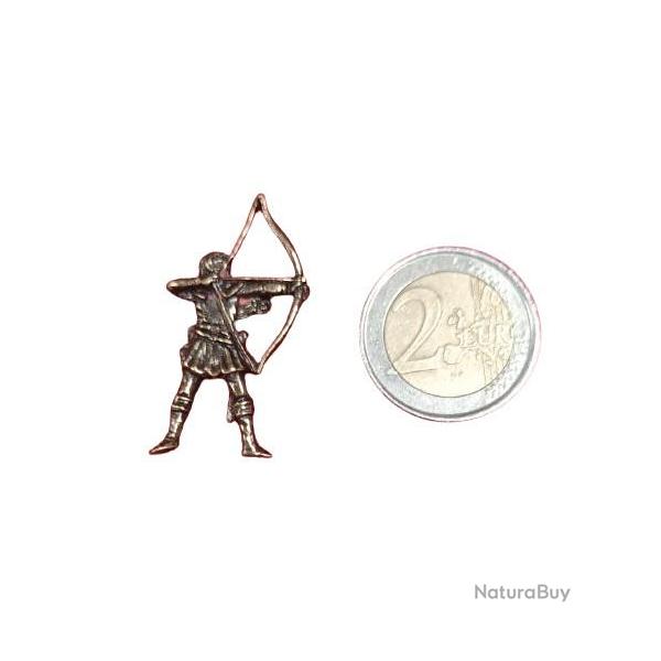 Pin's archer mdival en tain bronz