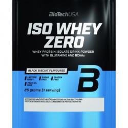 BIOTECH ISO WHEY ZERO -  Protéine Whey Isolate Native - Dose individuel - Black Biscuit