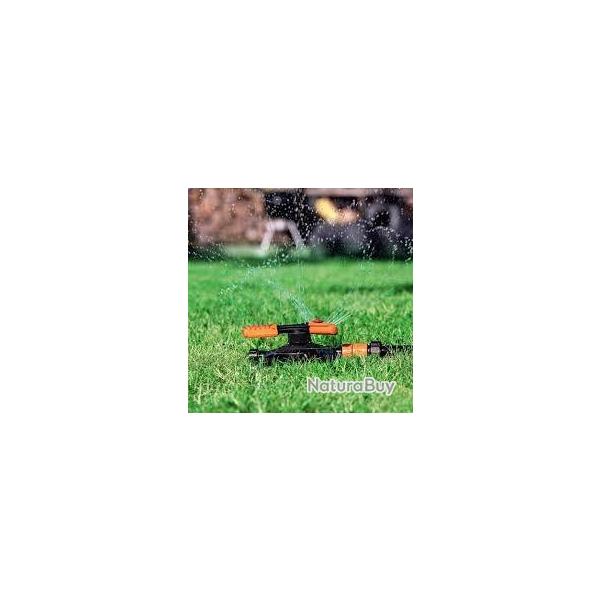 BLACK+DECKER Arroseur de pelouse Irrigation de jardin rglable 3 bras 360