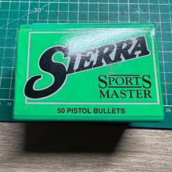 Boite de 50 ogives calibre 50 ( .500 ) sierra sports master  400 gr jsp