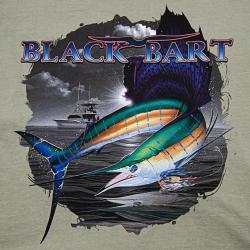 T Shirt Black Bart Majestic Sail