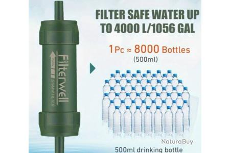 Paille filtrante 4000litres de filtration ! - Kits de survie