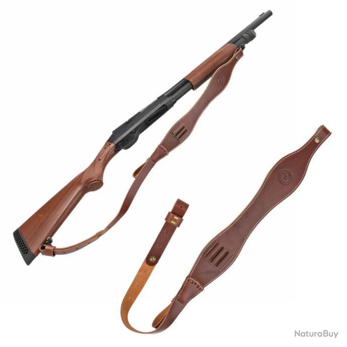Tourbon-Sangle en cuir pour fusil de chasse, sangle pour odorà point,  élingues pour fusil de chasse, accessoires pour armes à feu, 92cm -  AliExpress