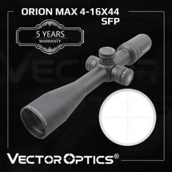 VECTOR OPTICS lunette de visée ORION 4-16X44 MAX paiement en 3 ou 4 fois - LIVRAISON GRATUITE !!