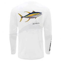 L-Shirt Bob Marlin Performance Shirt Natty Tuna L Blanc