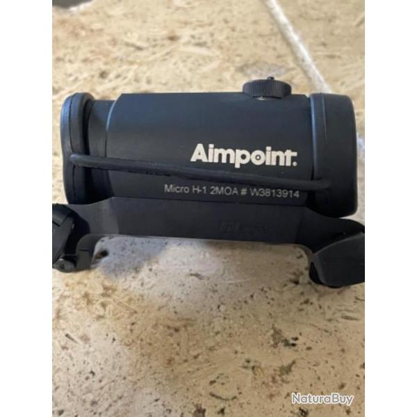Point rouge aimpoint h1 montage blaser