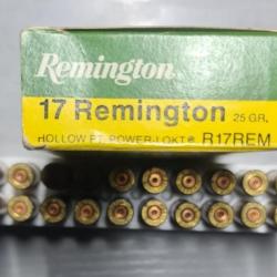 Boite de 20 douilles / étuis 17 remington tirées 1 fois