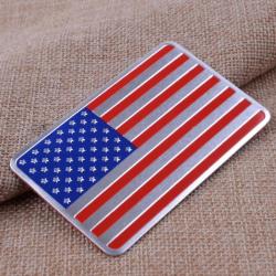 drapeau USA  américain STARS and STRIPES  en métal sticker aluminium Pour JEEP Willys  FORD DODGE