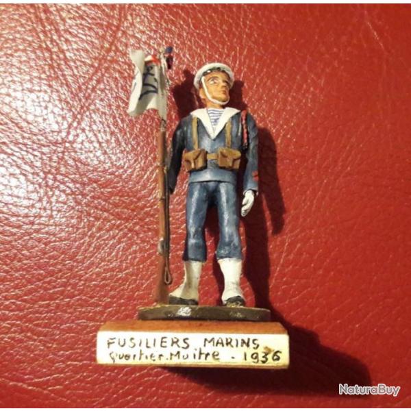 FUSILIER MARIN 1936 Quartier Maitre Figurine marine faite  la main JP LEMIRE