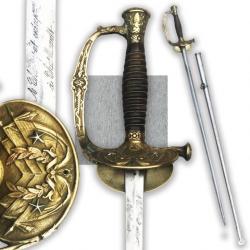 LUXUEUSE & TRES RARE ÉPÉE / SABRE GÉNÉRAL DE DIVISION FRANCAIS, MOD.1872, 3 ÉTOILES, XIX ORIGINAL