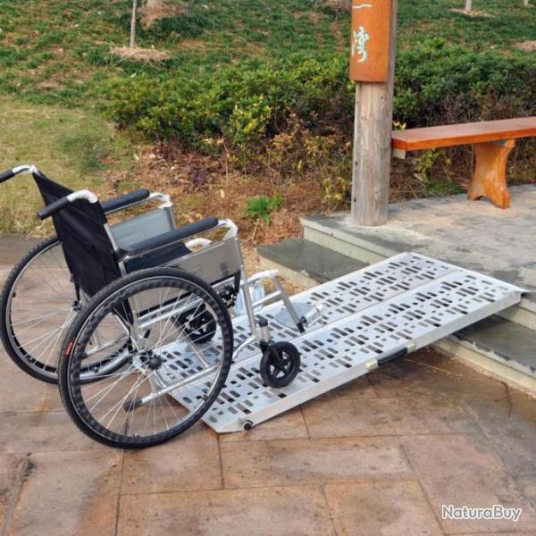 Rampe de fauteuil Roulant Aluminium 151 cm  charge max 270kg rampe30254